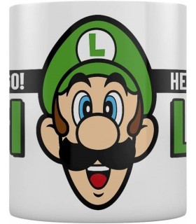 Taza Luigi Here We Go! Super Mario Bros Cerámica 320 mls