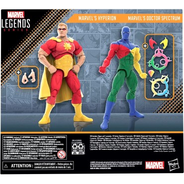 Figuras Hyperion y Doctor Spectrum Marvel Legends Articuladas 15 cms
