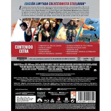 Mision Imposible 2 (Steelbook) (4K UHD + Blu-ray) [Blu-ray]