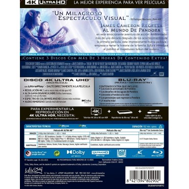 Avatar: El Sentido del Agua (Avatar: The Way of Water) (Steelbook) (4K UHD + Blu-ray + Blu-ray Extras) [Blu-ray]
