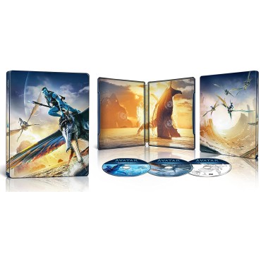 Avatar: El Sentido del Agua (Avatar: The Way of Water) (Steelbook) (4K UHD + Blu-ray + Blu-ray Extras) [Blu-ray]