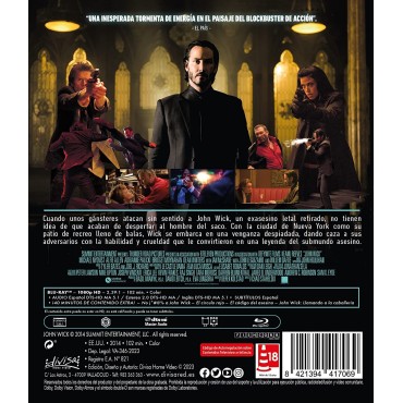 John Wick 1 (Otro Día para Matar) (Blu-ray) [Blu-ray]