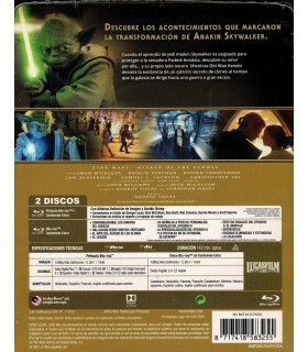 Star Wars Ep II. El ataque de los clones (Edición remasterizada) - Steelbook 2 discos (Película + Extras) [Blu-ray]