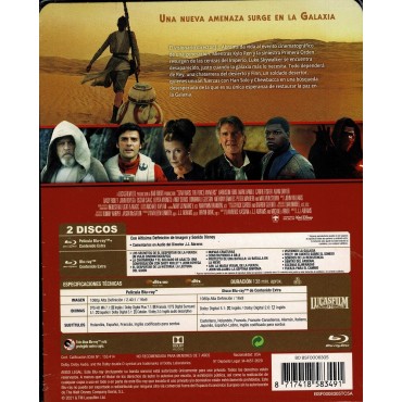 Star Wars: El despertar de la fuerza (Edición remasterizada) - Steelbook 2 discos (Película + Extras) [Blu-ray]