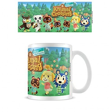 Taza Animal Crossing New Horizons Line Up Nintendo Cerámica 315 mls