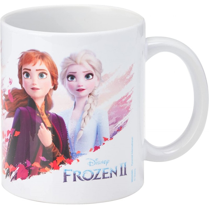Taza Anna Y Elsa Frozen II Disney Cerámica 315 mls