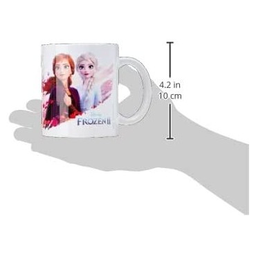 Taza Anna Y Elsa Frozen II Disney Cerámica 315 mls