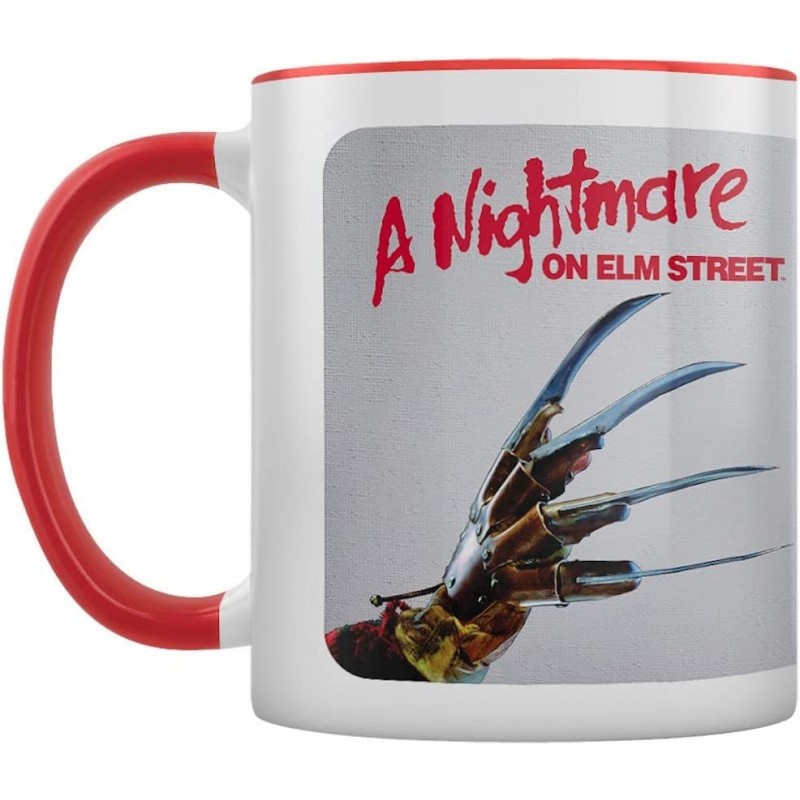 Taza Freddy Krueger Asomándose Pesadilla En Elm Street Cerámica 320 mls