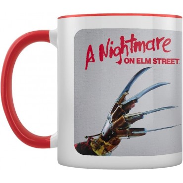 Taza Freddy Krueger Asomándose Pesadilla En Elm Street Cerámica 320 mls
