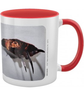 Taza Freddy Krueger Asomándose Pesadilla En Elm Street Cerámica 320 mls