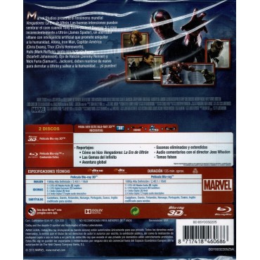 Vengadores: La Era De Ultrón (3D + 2D) [Blu-ray]