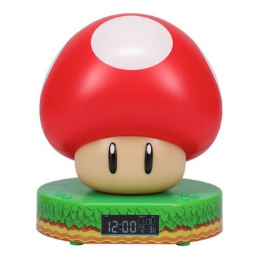 Reloj Despertador Champiñón Super Mario Bros Nintendo 