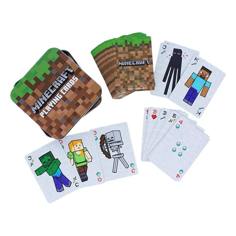 Juego De Cartas Minecraft Con Lata 