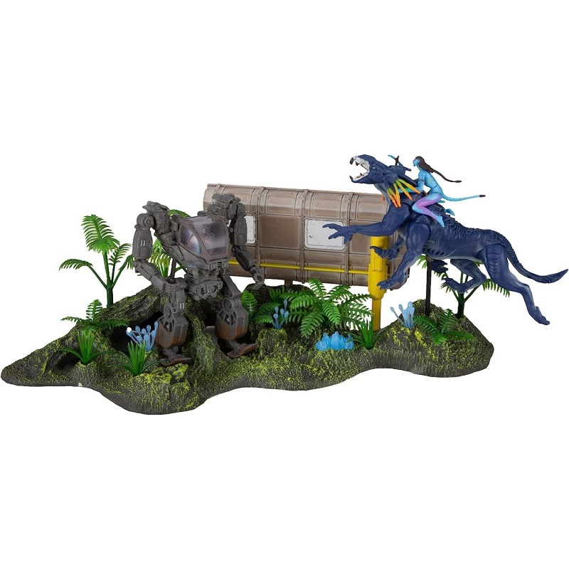 Set Figuras Batalla Del Shack Avatar Con Decorado