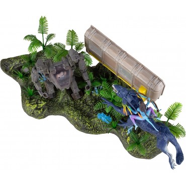 Set Figuras Batalla Del Shack Avatar Con Decorado