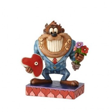 Figura Diablo de Tasmania Cita Romántica Estatua por Jim Shore Looney Tunes 12 cms