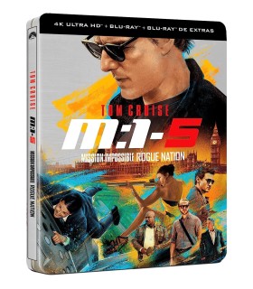 Mision Imposible 5: Nacion Secreta (Rogue Nation) (Steelbook) (4K UHD + Blu-ray + Blu-ray Extras) [Blu-ray]