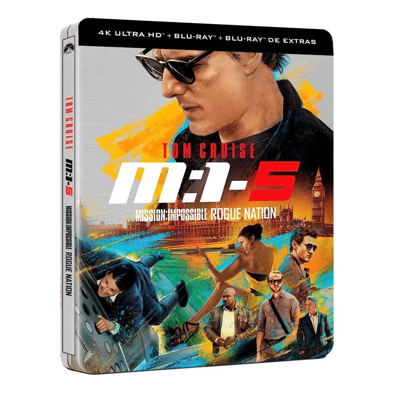 Mision Imposible 5: Nacion Secreta (Rogue Nation) (Steelbook) (4K UHD + Blu-ray + Blu-ray Extras) [Blu-ray]