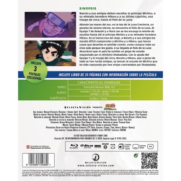 Naruto. Película 3. Los Guardianes del Imperio de la Luna Creciente. Bluray [Blu-ray]