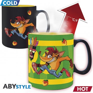 Taza Crash Bandicoot Cambia Con El Calor Térmica 460 mls