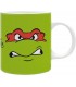 Taza TMNT Raphael & Michelangelo Las Tortugas Ninja Cerámica 320 mls