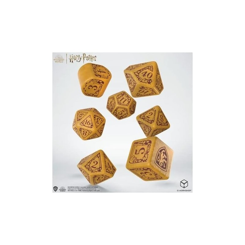 Set Dados Gryffindor Harry Potter Dorados