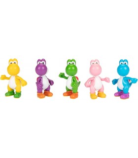 Pack De Figuras Yoshi Super Mario Bros 5 Figuras 6 cms