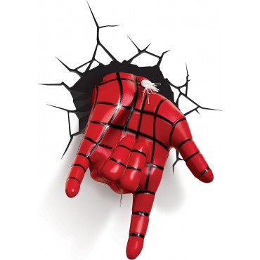 Lámpara 3D Mano De Spider-Man LED Marvel 