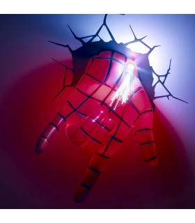 Lámpara 3D Mano De Spider-Man LED Marvel 