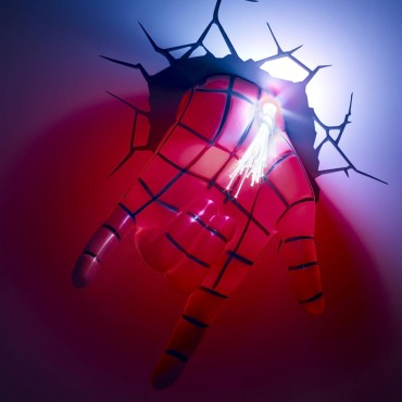 Lámpara 3D Mano De Spider-Man LED Marvel 