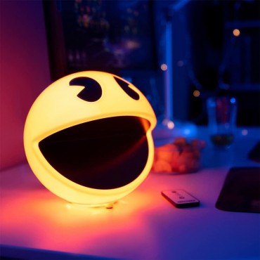 Lámpara 3D Pac-Man LED Comecocos Con Sonido