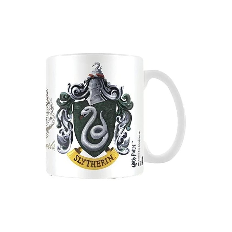 Taza Escudo Slytherin Harry Potter Cerámica 315 mls