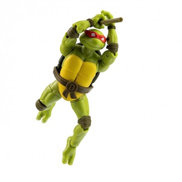 Figura Donatello TMNT Las Tortugas Ninja Con Cómic Articulada 13,5 cms