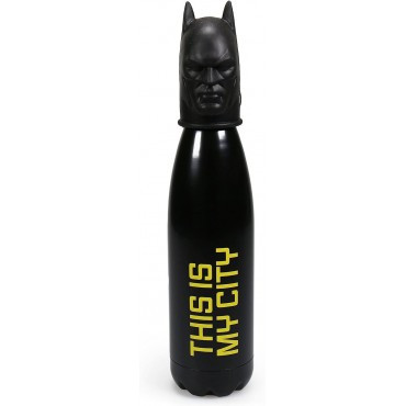 Botella 3D Batman This Is My City DC Metálica 500 mls