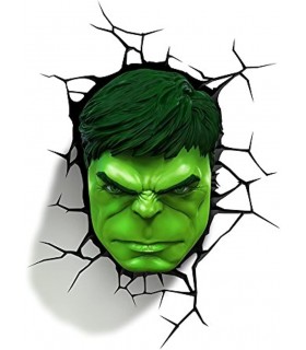 Lámpara 3D Cara De Hulk Marvel