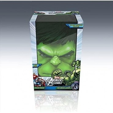 Lámpara 3D Cara De Hulk Marvel