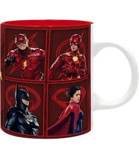 Taza Flash Grupo Batman Y Supergirl The Flash DC Cerámica 320 mls
