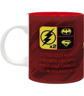 Taza Flash Grupo Batman Y Supergirl The Flash DC Cerámica 320 mls