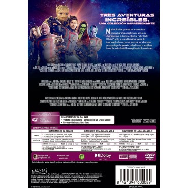 Guardianes de la Galaxia:Colección 3 peliculas (Pack)  [DVD]