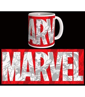 Taza Marvel Logo Grande Cerámica 300 mls