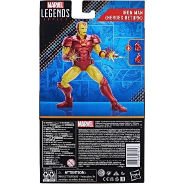 Figura Iron Man Heroes Return Marvel Legends 15 cms