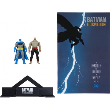 Figuras Batman + Líder Mutante + Cómic + Display El Caballero Oscuro Regresa 8 cms
