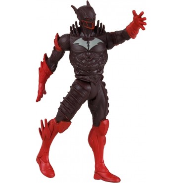 Figuras Batman Who Laughs + Batman Rojo + Cómic + Display Dark Knights Metal 8 cms