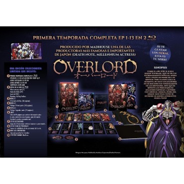 Overlord Temporada 1 Bluray edición coleccionistas A4 [Blu-ray]