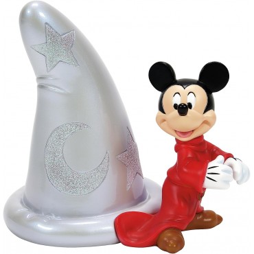 Figura Mickey Mouse Con Sombrero Aprendiz De Brujo Disney 100 Aniversario Decorativa 12,7 cms