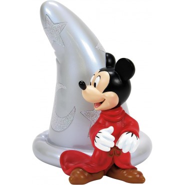 Figura Mickey Mouse Con Sombrero Aprendiz De Brujo Disney 100 Aniversario Decorativa 12,7 cms