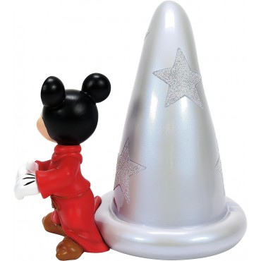 Figura Mickey Mouse Con Sombrero Aprendiz De Brujo Disney 100 Aniversario Decorativa 12,7 cms