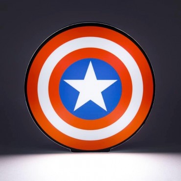 Lámpara De Mesa Escudo Capitán América Marvel 