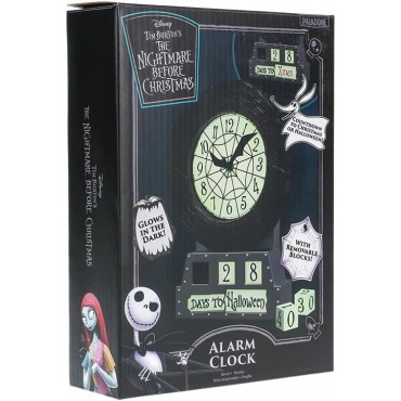 Reloj Despertador Pesadilla Antes de Navidad Brilla En La Oscuridad Disney 