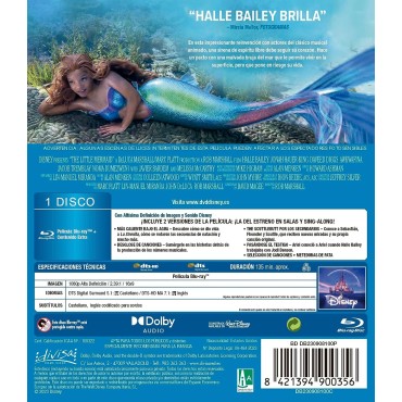 La Sirenita (Imagen Real) (The Little Mermaid) [Blu-ray]